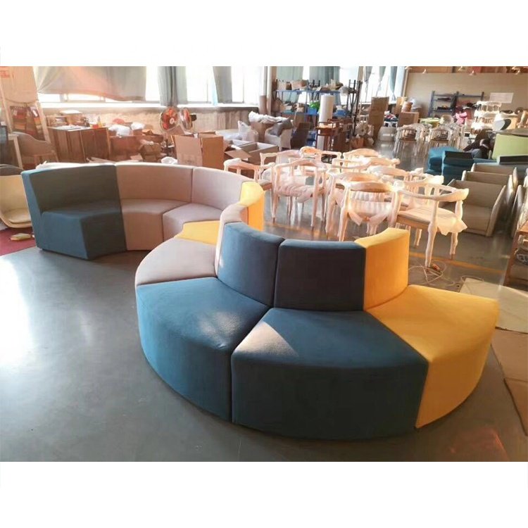Custom Vip Office Sofa Combination Modular Lounge Sofa Lobby Fabric Sets Chinese Furniture Modern