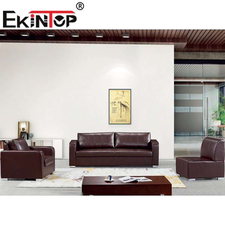 Ekintop office sofa furniture living Room set 7 seater leather sofa set designs Office sofa