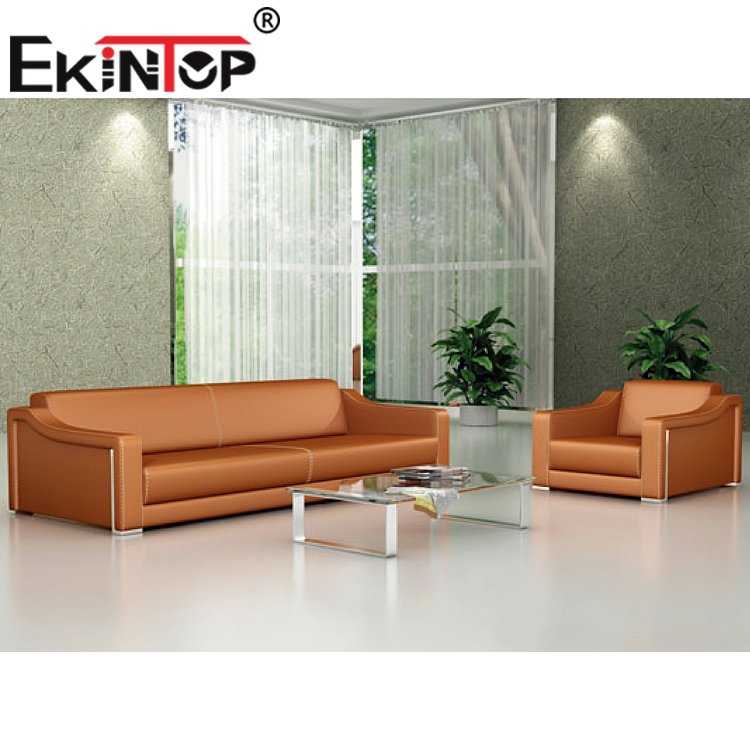 Ekintop office sofa furniture living Room set 7 seater leather sofa set designs Office sofa