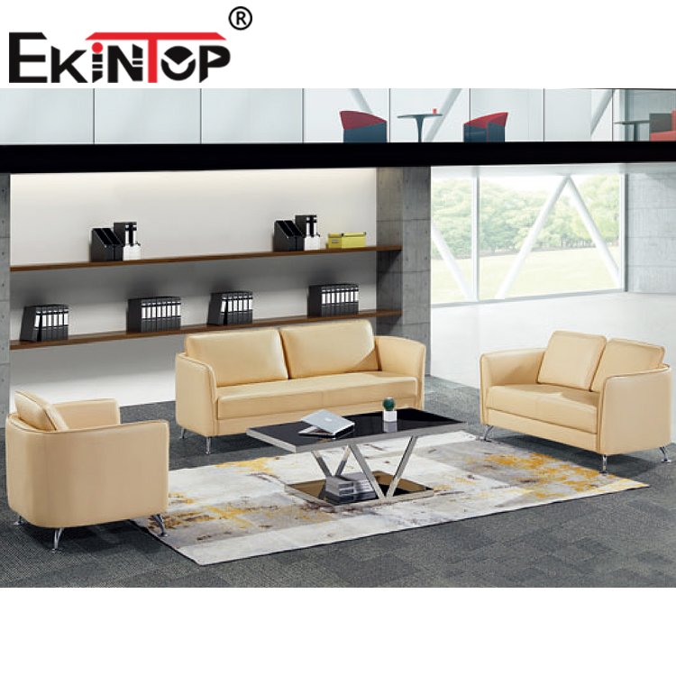 Ekintop office sofa furniture living Room set 7 seater leather sofa set designs Office sofa