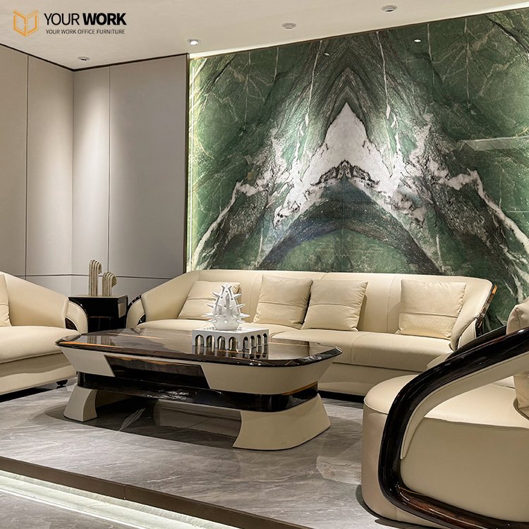 Luxury Modular Sofas house decor Leather Sofa Set Commercial Office Furniture Single Office Sofa Set