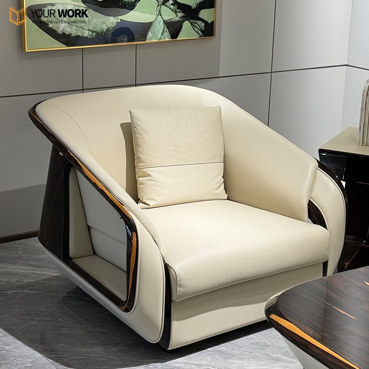 Luxury Modular Sofas house decor Leather Sofa Set Commercial Office Furniture Single Office Sofa Set