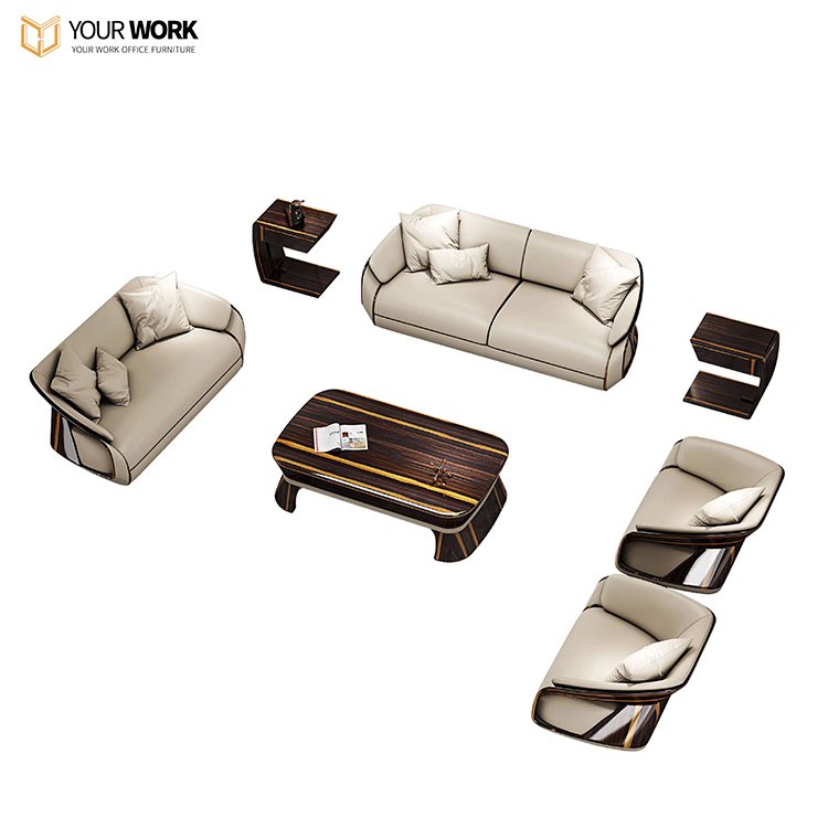 Luxury Modular Sofas house decor Leather Sofa Set Commercial Office Furniture Single Office Sofa Set