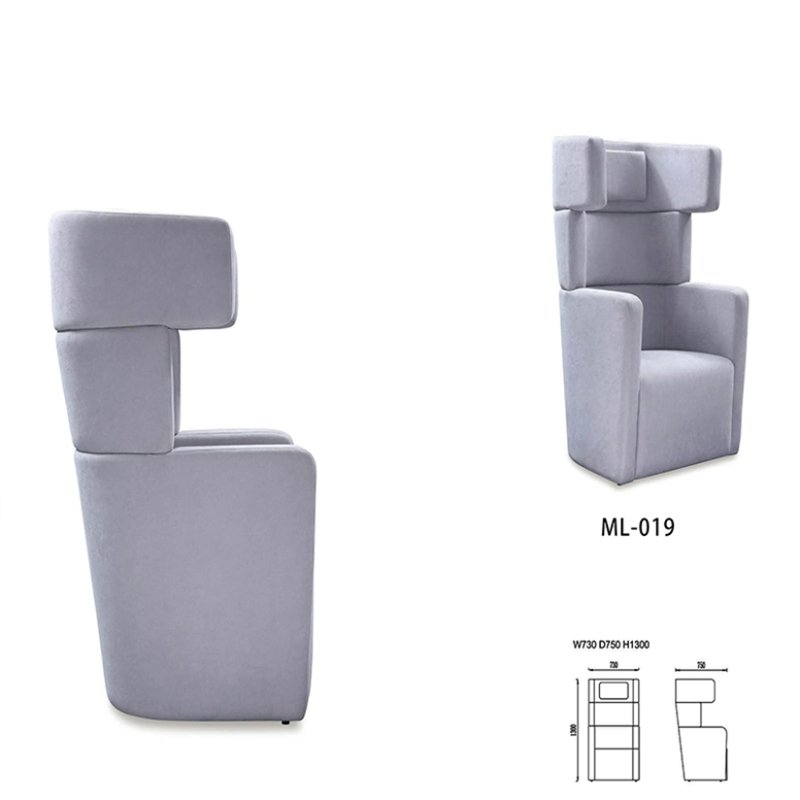 High Back Sofa Modern Acoustic Modular Office Lounge Chair Sofa Privacy Sofa Pod