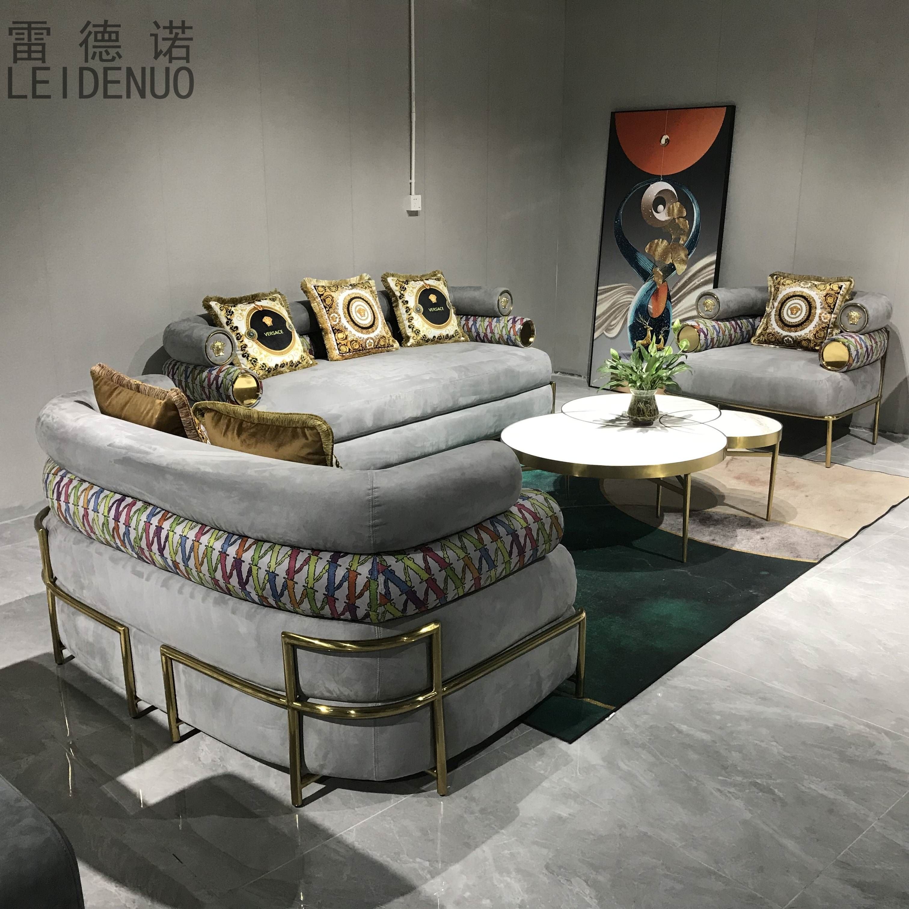 High quality home luxury furniture couch custom luxury sofa set furniture leather Italian modern living room sofas