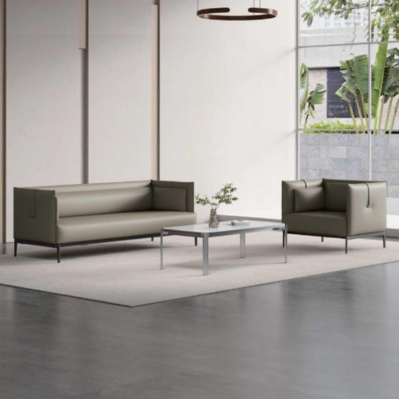 Leather European Style Sofa for Office