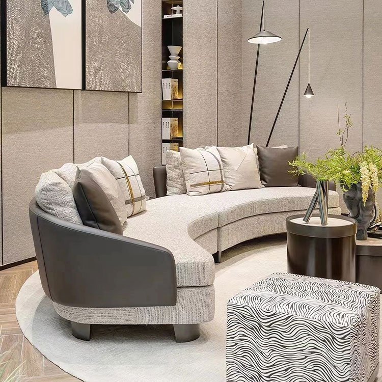 Contempo 2022 new Italian luxury sofa set living room furniture upholstery split back chenille fabric latest design sofa
