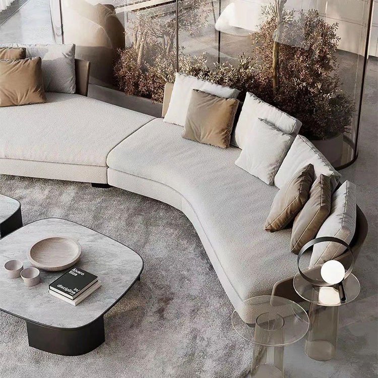 Contempo 2022 new Italian luxury sofa set living room furniture upholstery split back chenille fabric latest design sofa