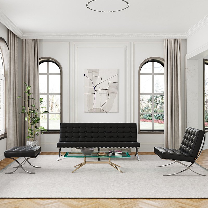 Nordic Office Sofa Chair Study Leather Leisure Chair Small Apartment Living Room Sofa