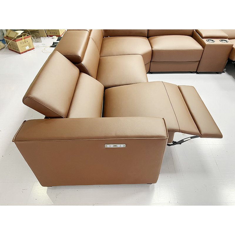 Leather Sectional Sofa Recliner Living Room Sofa Reclinable Modern Luxury Electric Reclining Theatre Sofa Set