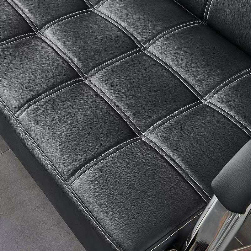 Design 3 Seater Public Furniture Office Couch Leather Office Sofa Set Hot Sale Modern Black European Style Sectional Sofa