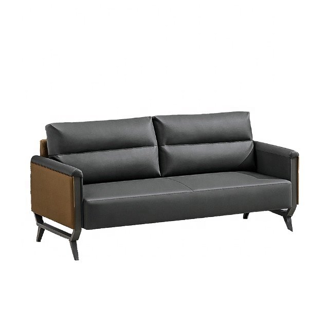 Modern sofa set designs PU leather reception seat cheap price office sofa set furniture
