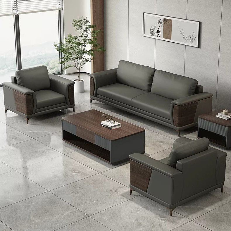 Open Space Workshop Furniture Modern Meeting Room Offical Commercial Fabric Office Sofa Set