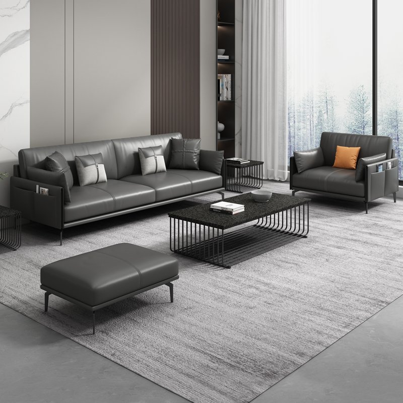 2022 NEW Factory Direct Sale Modern Office Furniture leather Office Sectional Sofa