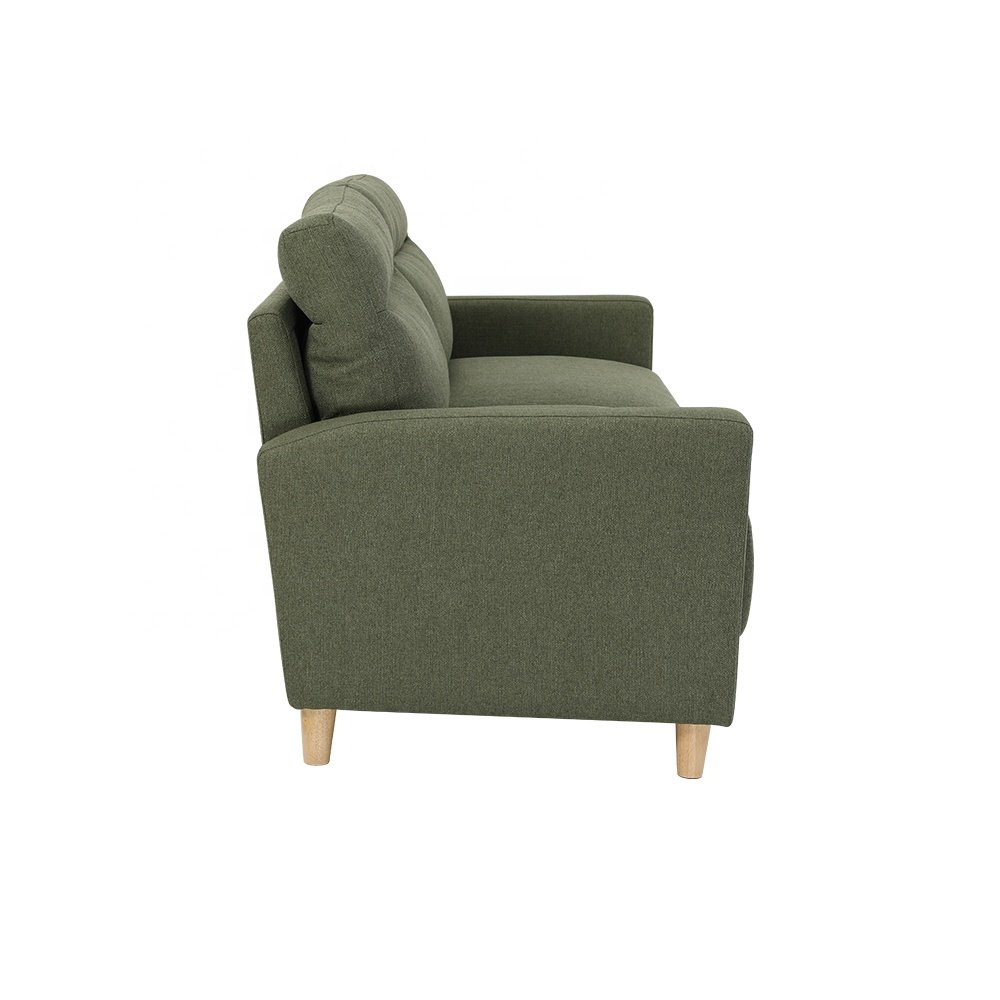 Modern simple backrest armrest can be detachable green rag small package sofa set