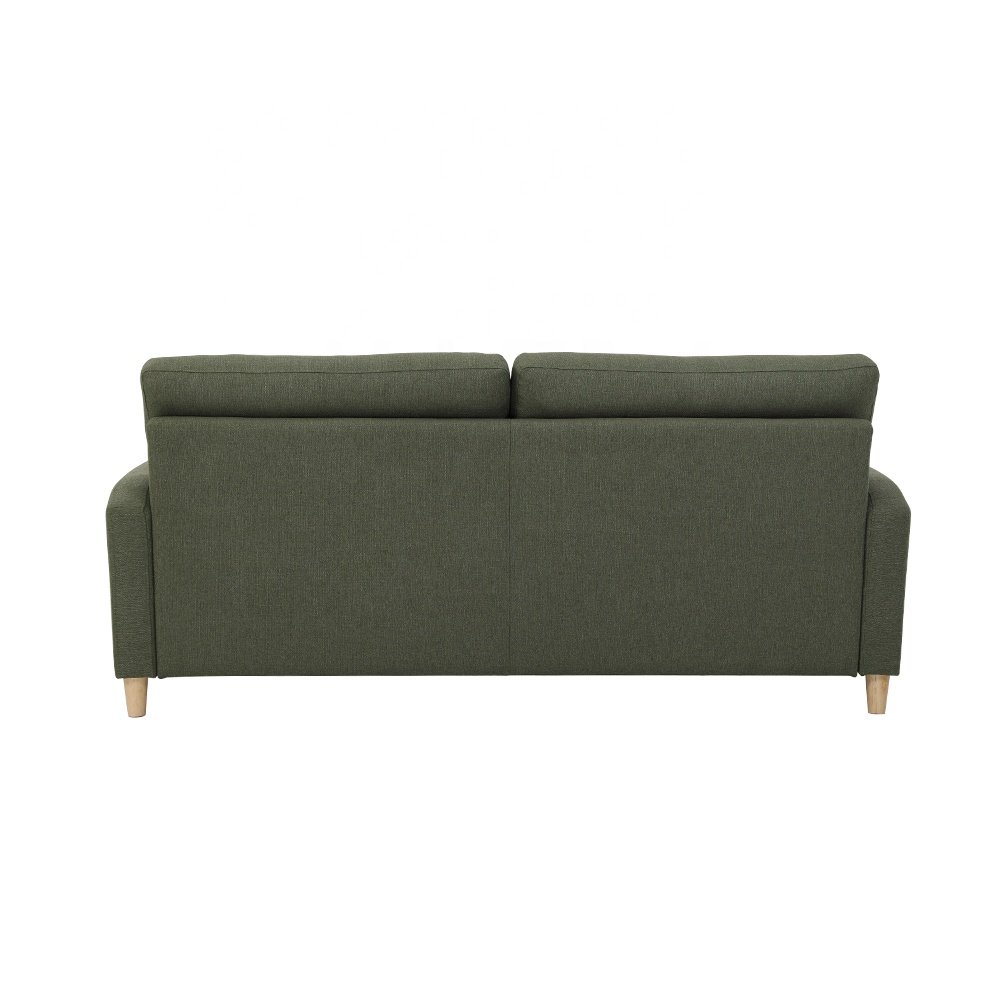Modern simple backrest armrest can be detachable green rag small package sofa set