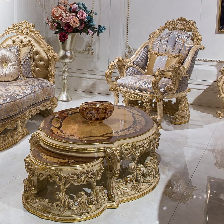 luxury furniture set living room sofa, wooden dubai sofa set furniture price Royal sofa set furniture