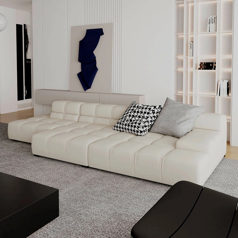 Modern Minimalist design white fabric sofa set furniture for home luxury living room togo sofa