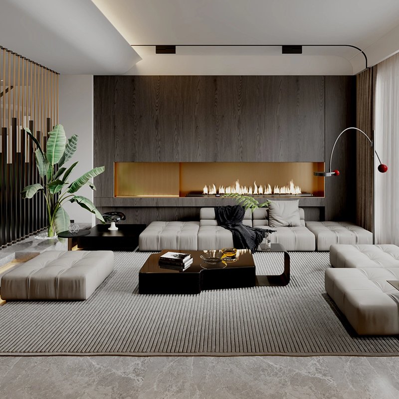 Modern Minimalist design white fabric sofa set furniture for home luxury living room togo sofa