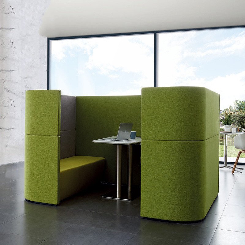 public area modular modern sectional sofa open meeting booth waiting room meeting booth private acoustic office meeting pod