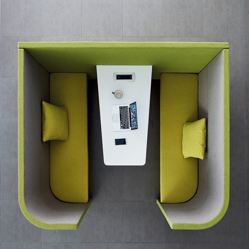 public area modular modern sectional sofa open meeting booth waiting room meeting booth private acoustic office meeting pod