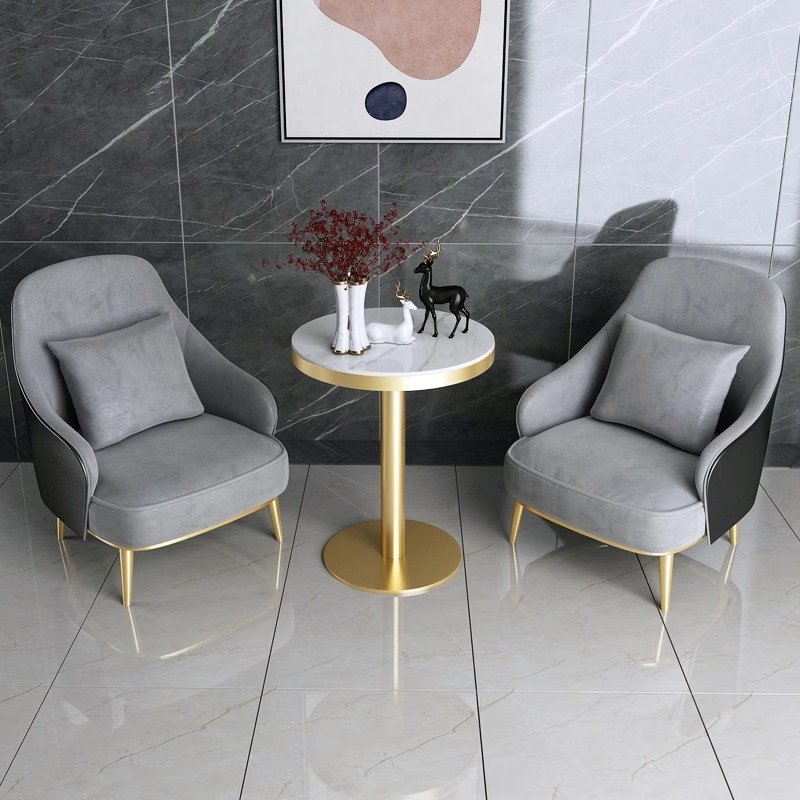Premium Wooden Frame Sofa Set Furniture for Hotel Reception Areas Beauty Salons and Balconies High Resilience Sponge