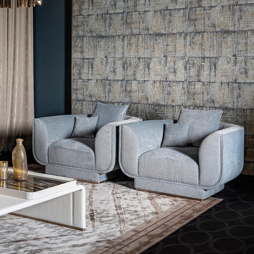Factory Price Villa Big House Light Luxury Italian Velvet Cloth sofa Set Furniture Living Room Modern White Luxury sofa Set