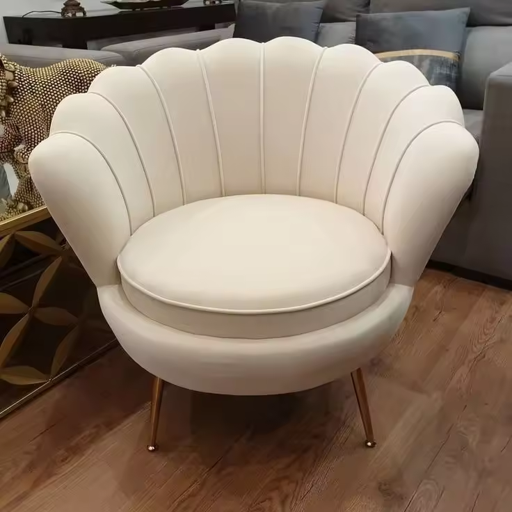 Free Sample Modern Hotel Home Furniture Balcony Reclining Fabric Recliner Leisure Living Room Velvet Lounge Sofa Chair