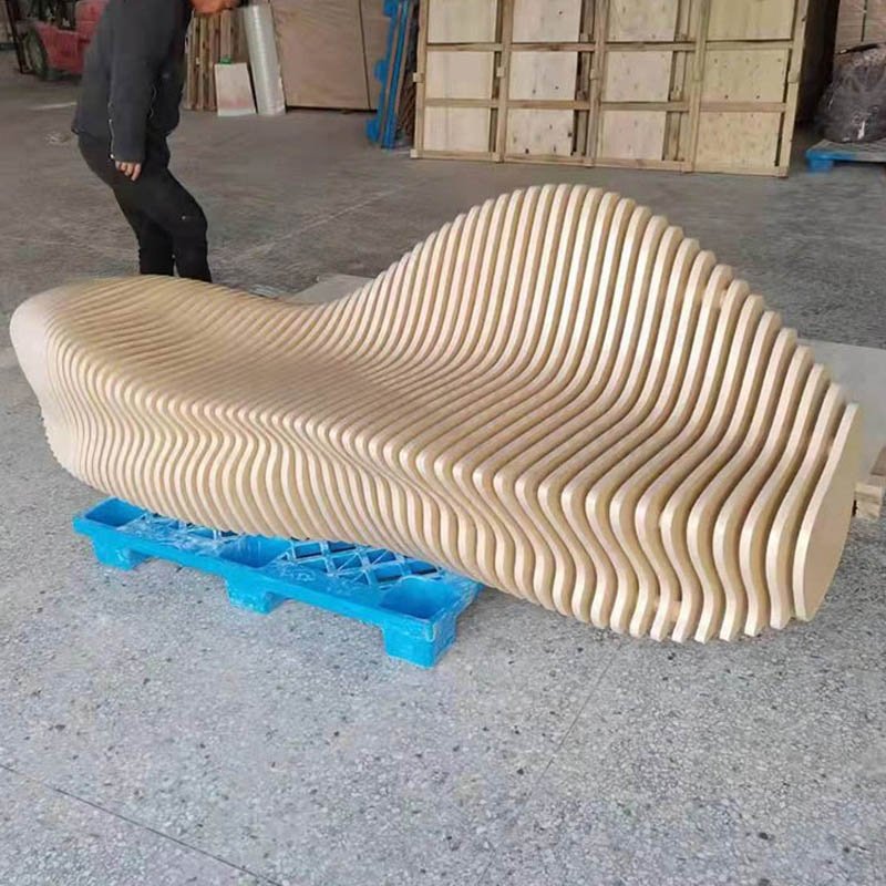 Custom parametric furniture Modular furniture modern wooden park bench garden seats living room sofas wood