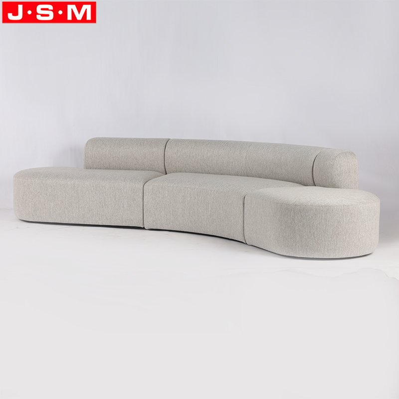 Modern Wooden Frame Sectional Sofa Furniture Living Room Fabric Velvet Sofas For Home