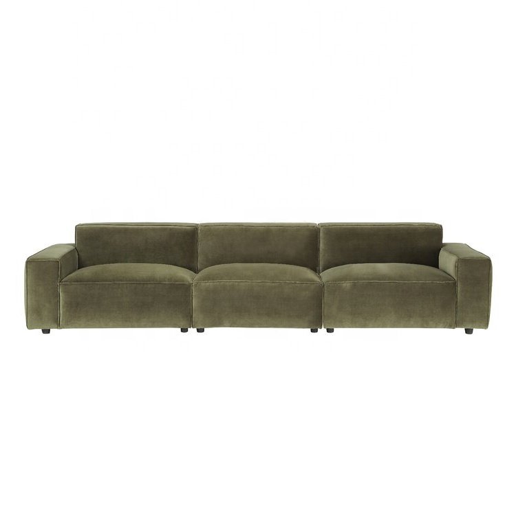 Modern luxury home art creative fashion upholstered sofa recliner Velvet living room fabric combination sofa