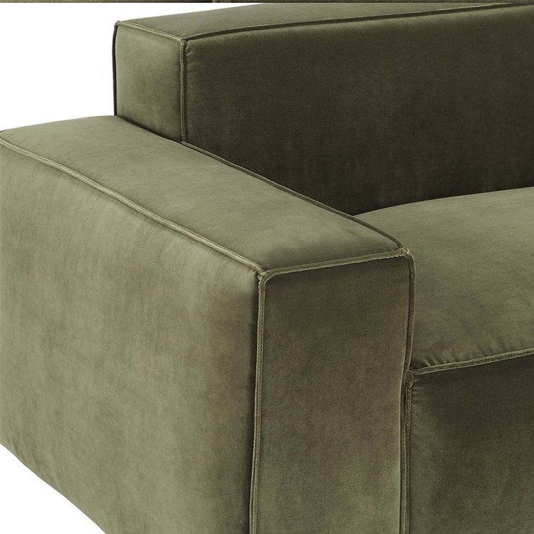 Modern luxury home art creative fashion upholstered sofa recliner Velvet living room fabric combination sofa