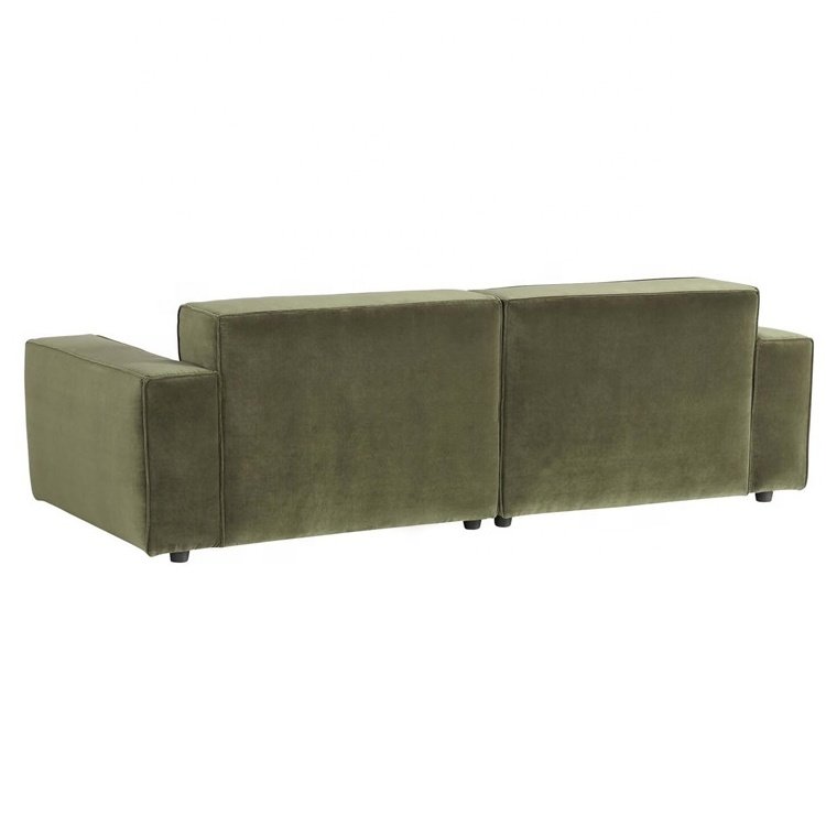 Modern luxury home art creative fashion upholstered sofa recliner Velvet living room fabric combination sofa