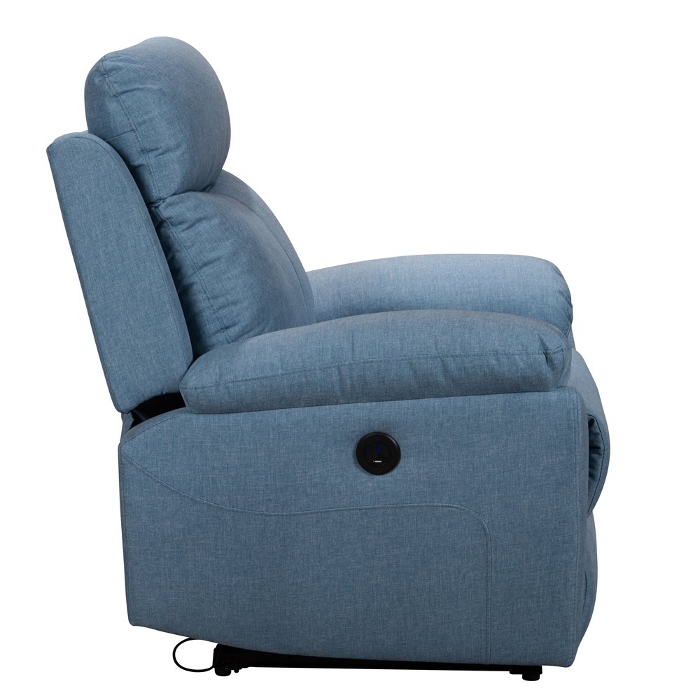 Living Room Furniture Push Back Recliner Sofa Chair Adjustable Fabric Reclining Sofas