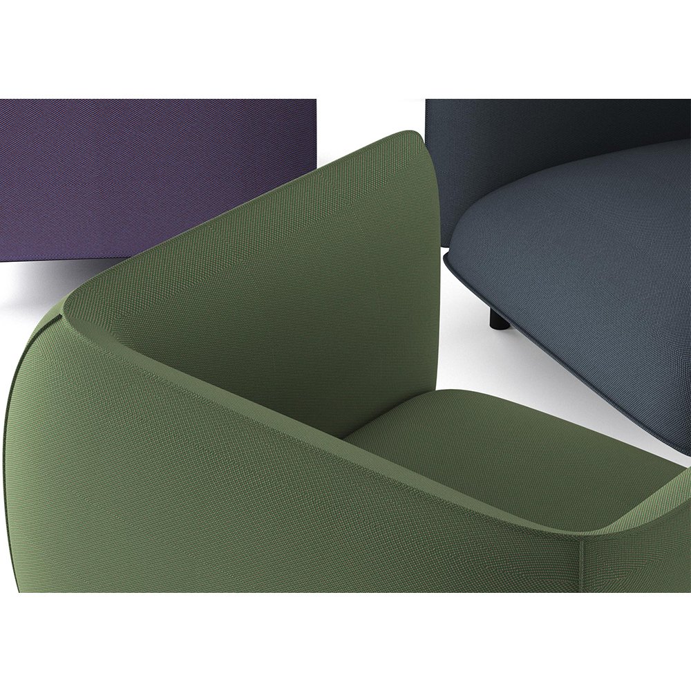 Commerical Sofa for Office Area with Fabric Uphopstery Office Sofa Business Reception Sofa