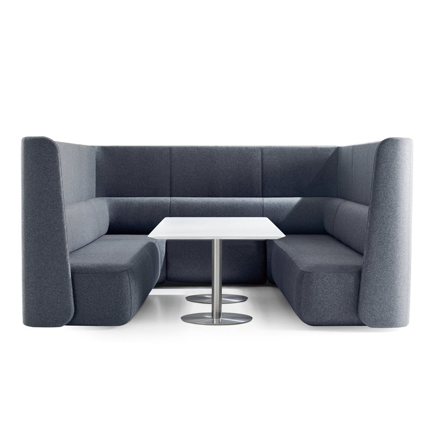 Modern Design U shanpe fabric Corner Sofa office pod / European Style beauty design office booth