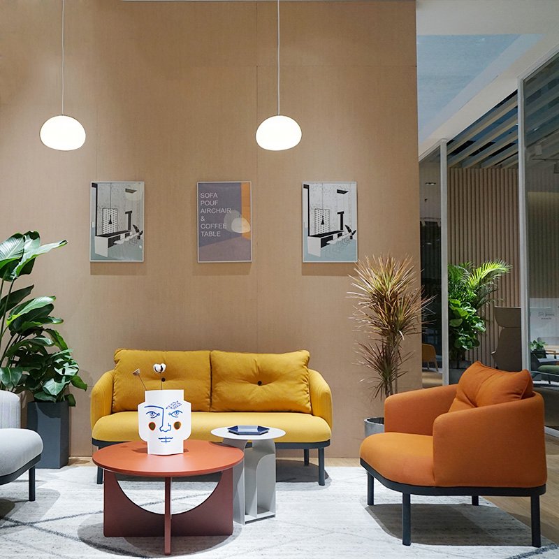 Office sofa Home designer light luxury leisure chair modern simple cafe hotel commercial lazy sofa chair