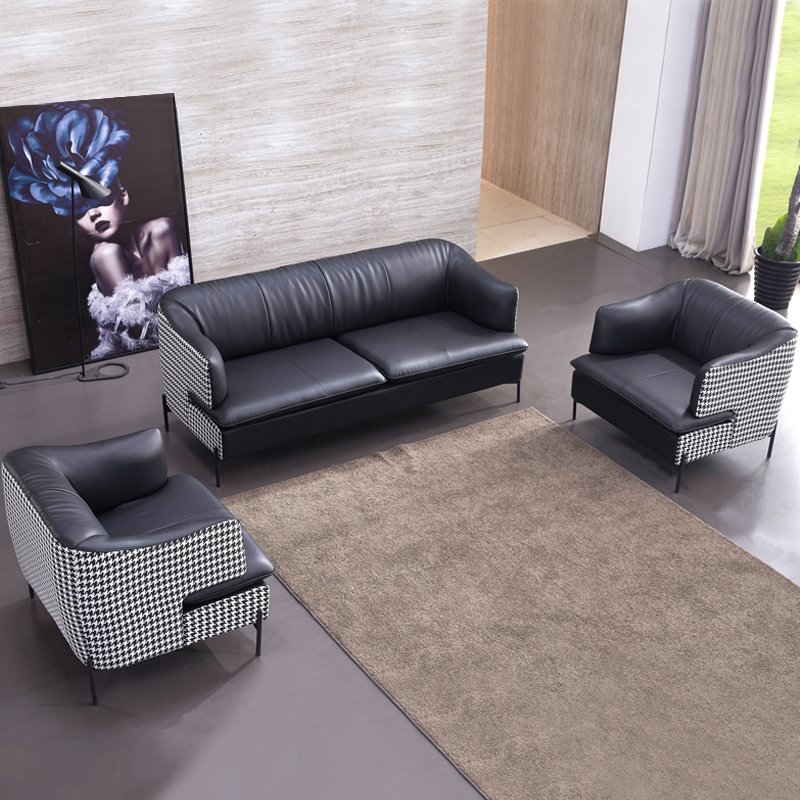 2022 Factory Direct Sale Multi-color Can Be Customized Fashion Leather Office Sofa Set Low Price Office Sofa Design