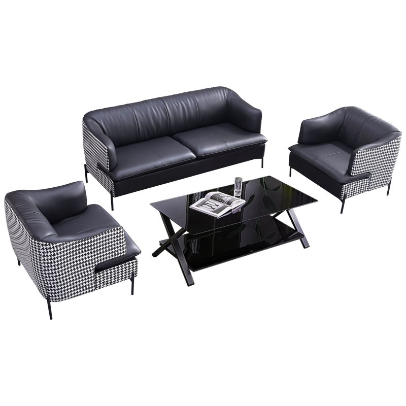 2022 Factory Direct Sale Multi-color Can Be Customized Fashion Leather Office Sofa Set Low Price Office Sofa Design