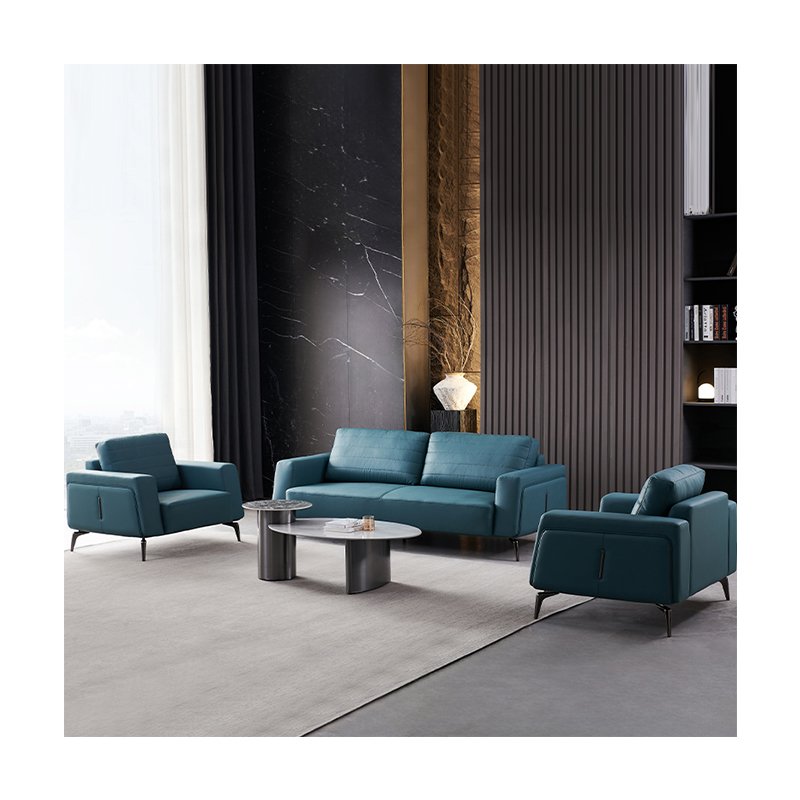 Modern Cheap Sofas Luxury Leather Sectional Sofa Set Furniture Living Room Waiting Room Office Business Meeting Couch Sofa