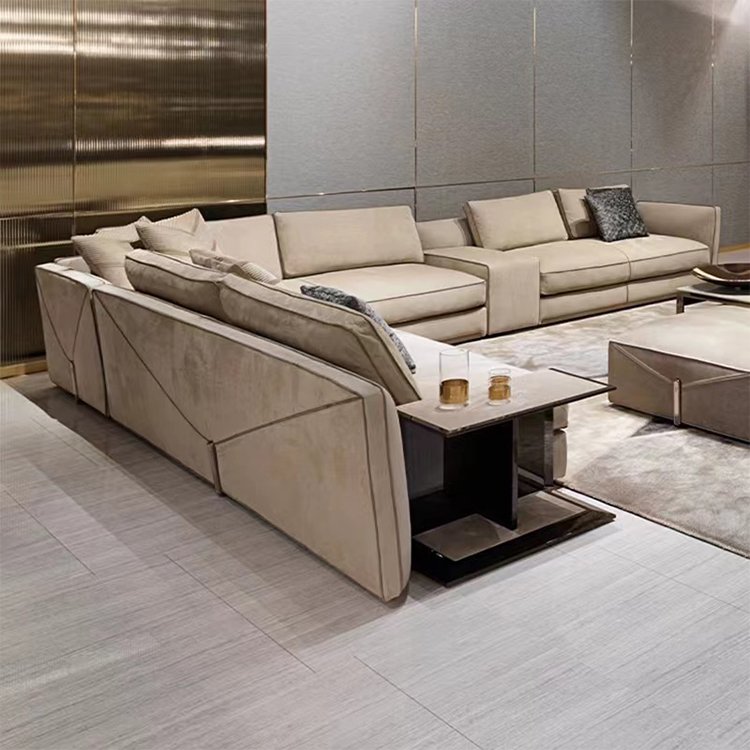 House leather sectional modern 2022 genuine leather sofa set living room furniture sitting room sofa
