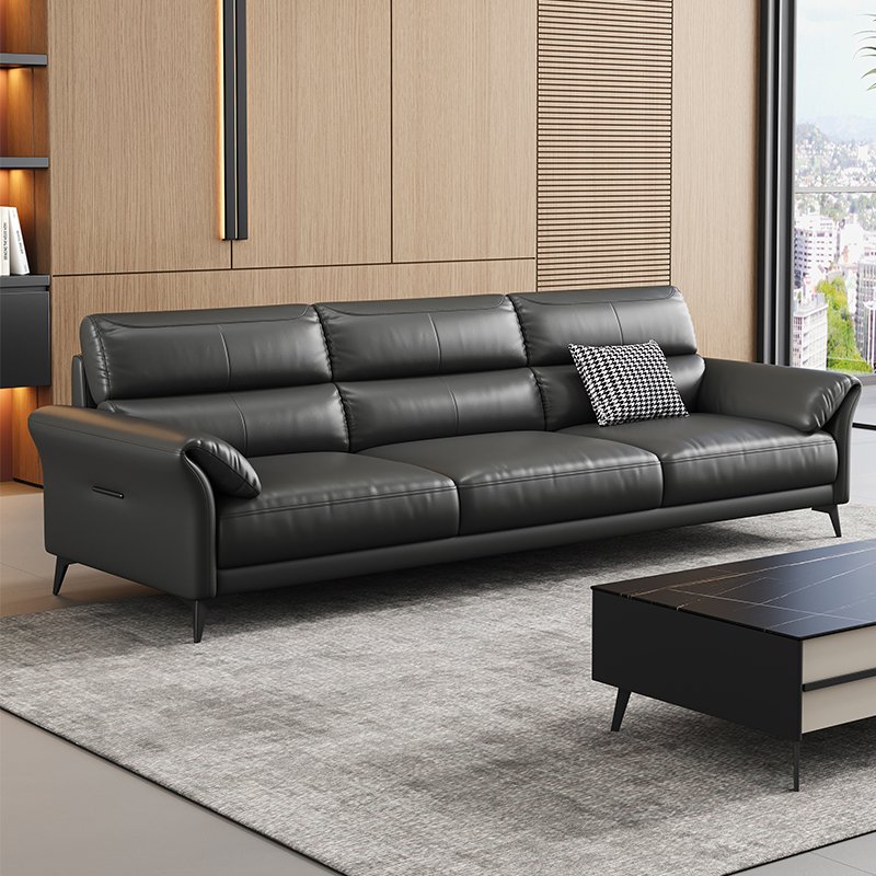 Italian Style Modern Three-Seat Home Office Sofa Versatile Modern Office Furniture for Building for Work from Home