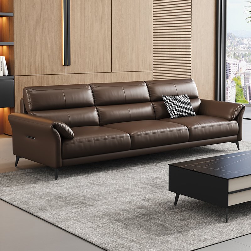 Italian Style Modern Three-Seat Home Office Sofa Versatile Modern Office Furniture for Building for Work from Home