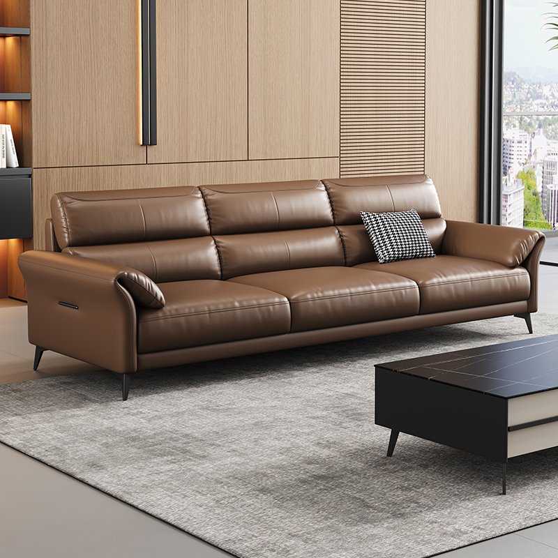 Italian Style Modern Three-Seat Home Office Sofa Versatile Modern Office Furniture for Building for Work from Home
