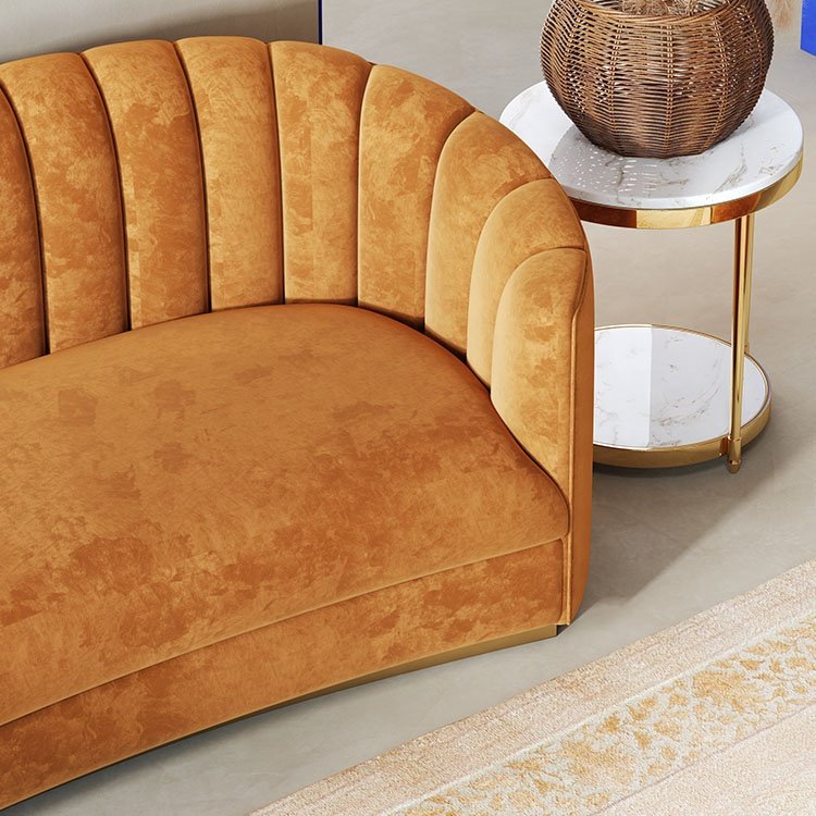 Cheap Nordic Modern Sofa Design L Shape Fabric Velvet Lounge Sectional Office Recline Sofa Set Furniture Couch Living Room Sofas