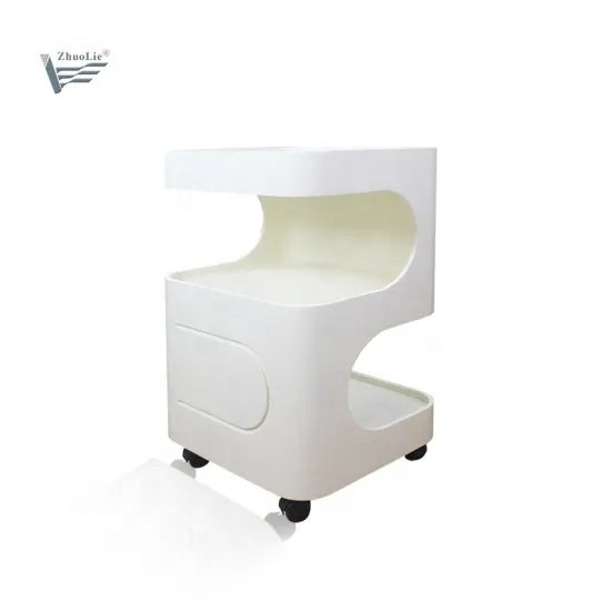 Professional Hair Dressing Salon Makeup Wooden Salon Facial Trolley Cart for Beauty Salon