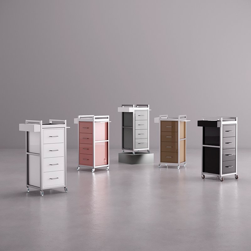 Modern Design Salon Trolley Metal Plastic Beauty Salon Furniture in Hot Sales for Hair Salons Barbershops Hospitals in China