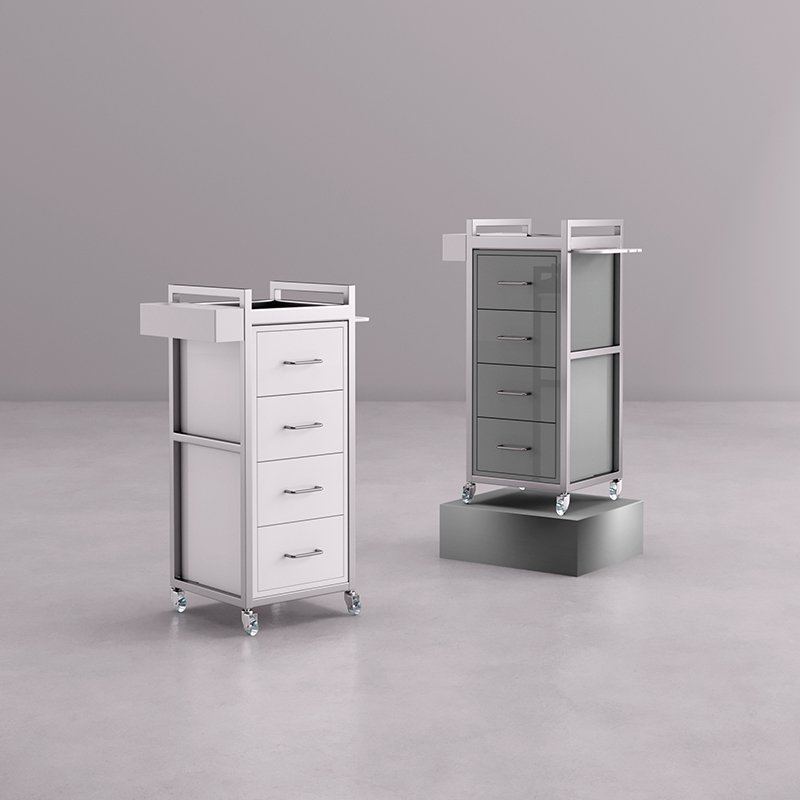 Modern Design Salon Trolley Metal Plastic Beauty Salon Furniture in Hot Sales for Hair Salons Barbershops Hospitals in China