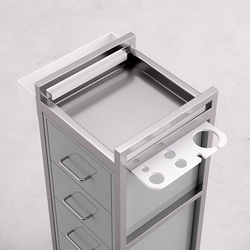 Modern Design Salon Trolley Metal Plastic Beauty Salon Furniture in Hot Sales for Hair Salons Barbershops Hospitals in China