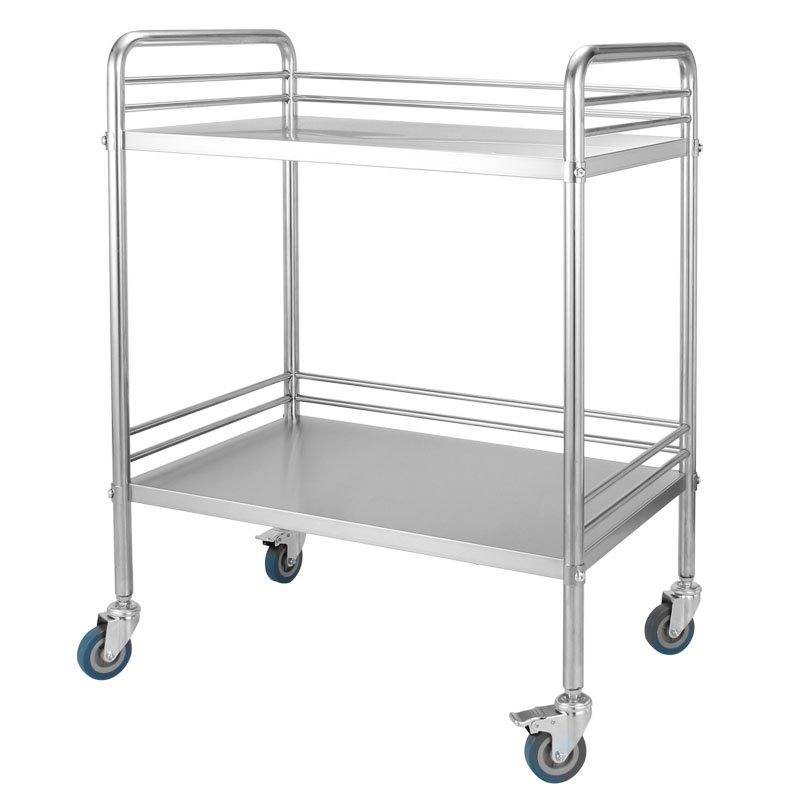 80*48*86cm Customized Multi-Function Stainless Steel Trolley Hospital Cart Medical Trolley